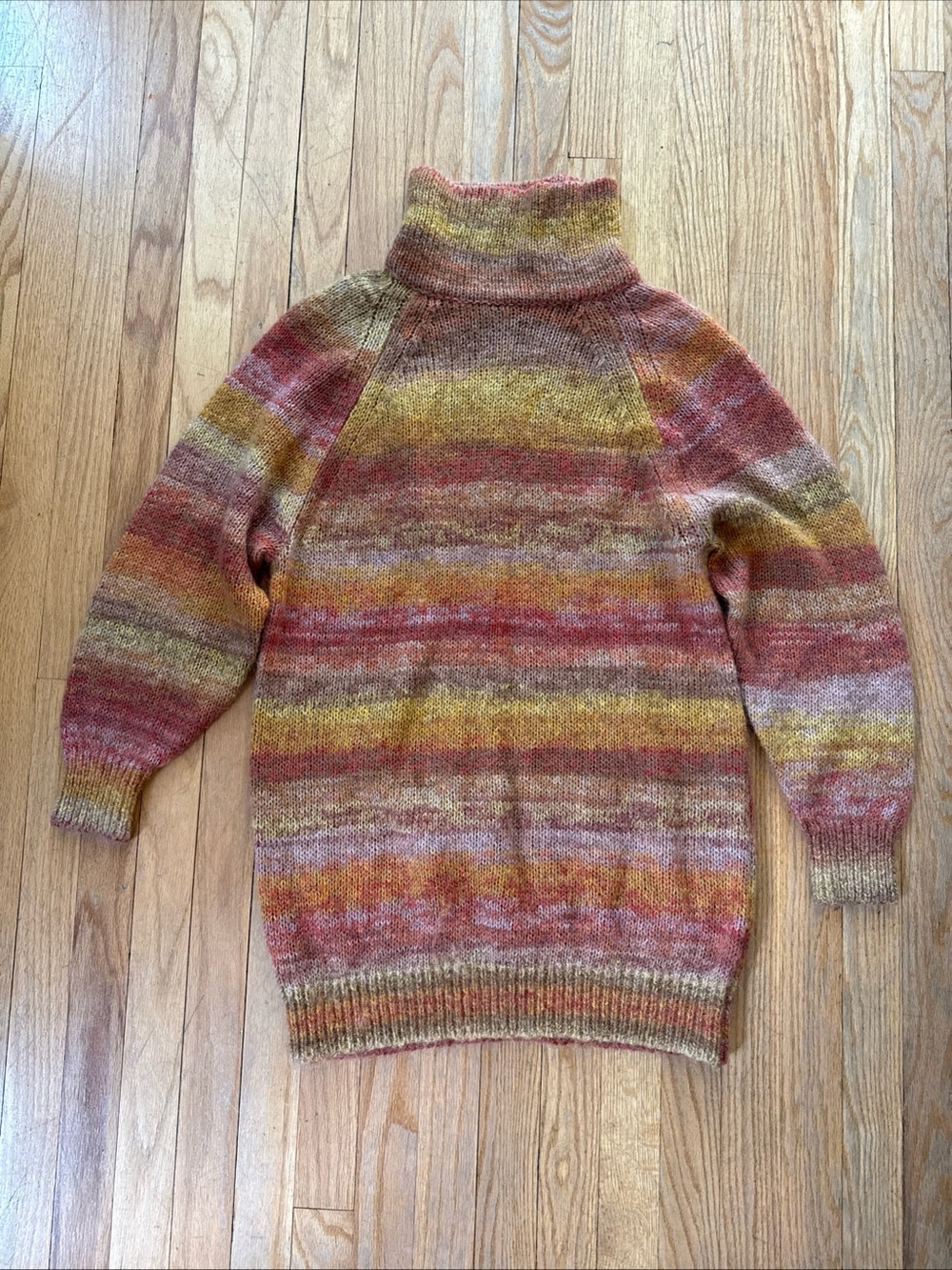House of Harlow 1960 Sunset Ombre Mock Sweater Dress Sz M